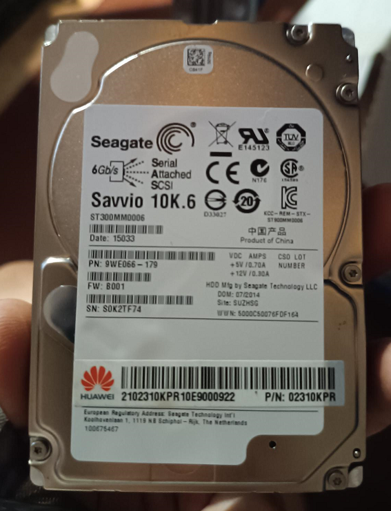 Disco-duro-Huawei-02310KPR-300GB-SAS